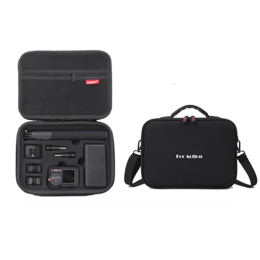 Carrying Case For DJI Action 5 Pro /Action 4 / Action 3 All-in-One Kit Durable Shoulder & Hand Carry Bag(Black) - Case & Bags by buy2fix | Online Shopping UK | buy2fix
