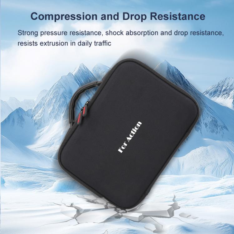 Carrying Case For DJI Action 5 Pro /Action 4 / Action 3 All-in-One Kit Durable Shoulder & Hand Carry Bag(Black) - Case & Bags by buy2fix | Online Shopping UK | buy2fix