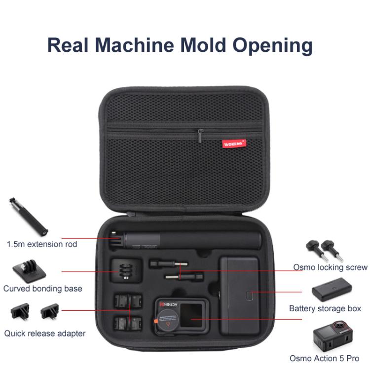 Carrying Case For DJI Action 5 Pro /Action 4 / Action 3 All-in-One Kit Durable Shoulder & Hand Carry Bag(Black) - Case & Bags by buy2fix | Online Shopping UK | buy2fix