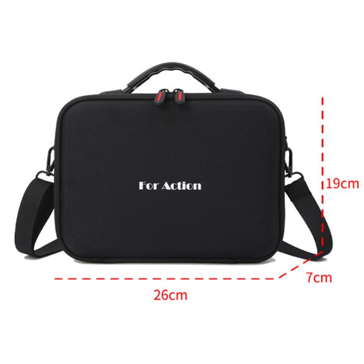 Carrying Case For DJI Action 5 Pro /Action 4 / Action 3 All-in-One Kit Durable Shoulder & Hand Carry Bag(Black) - Case & Bags by buy2fix | Online Shopping UK | buy2fix