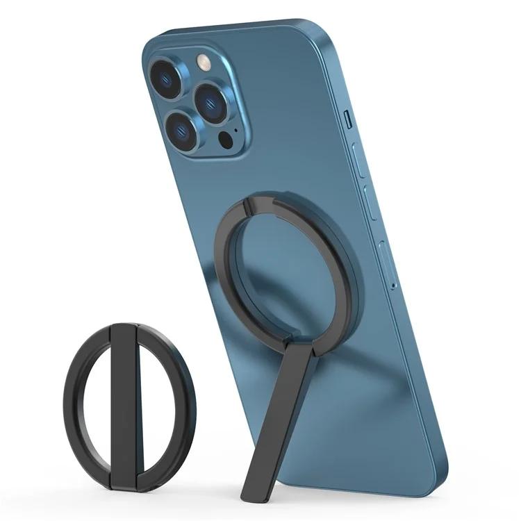 AhaStyle WG74 MagSafe Magnetic Suction Mount Portable Foldable Phone Stand(Black) - Ring Holder by AhaStyle | Online Shopping UK | buy2fix