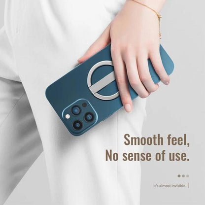 AhaStyle WG74 MagSafe Magnetic Suction Mount Portable Foldable Phone Stand(Silver) - Ring Holder by AhaStyle | Online Shopping UK | buy2fix