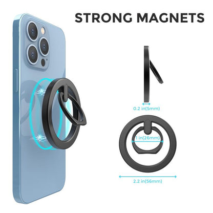 AhaStyle WG82 MagSafe Magnetic Suction Mount Zinc Alloy Ring Mount(Rose Gold) - Ring Holder by AhaStyle | Online Shopping UK | buy2fix