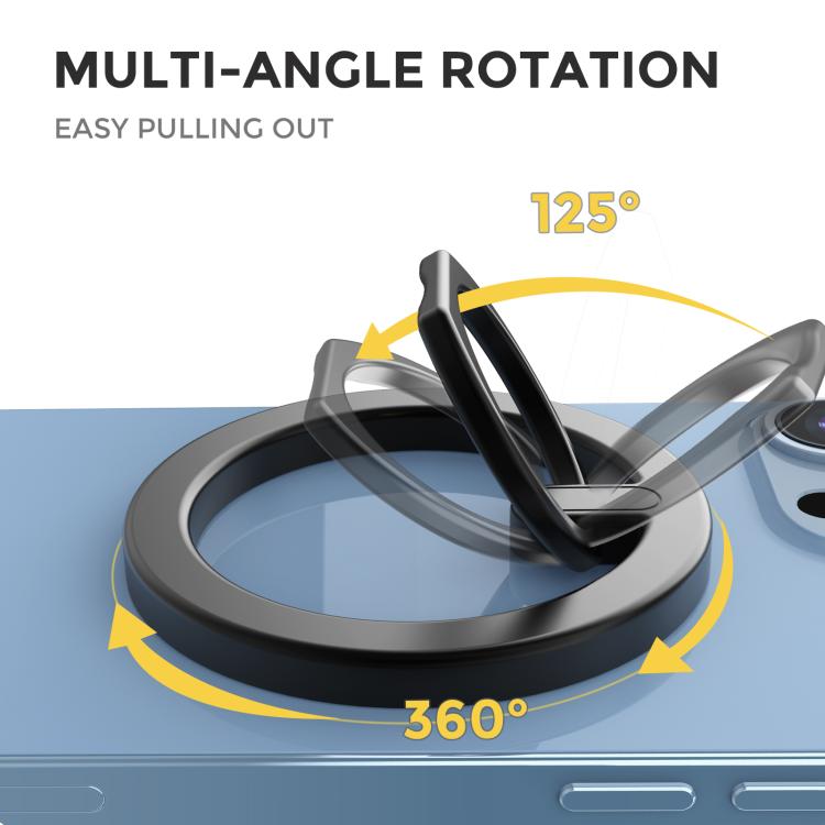 AhaStyle WG82 MagSafe Magnetic Suction Mount Zinc Alloy Ring Mount(Silver) - Ring Holder by AhaStyle | Online Shopping UK | buy2fix