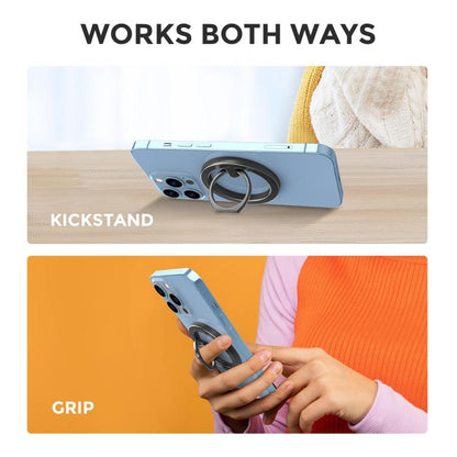 AhaStyle WG82 MagSafe Magnetic Suction Mount Zinc Alloy Ring Mount(Black) - Ring Holder by AhaStyle | Online Shopping UK | buy2fix