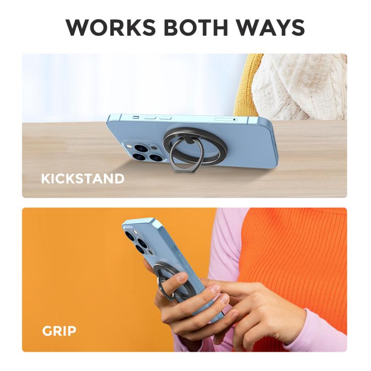 AhaStyle WG82 MagSafe Magnetic Suction Mount Zinc Alloy Ring Mount(Rose Gold) - Ring Holder by AhaStyle | Online Shopping UK | buy2fix