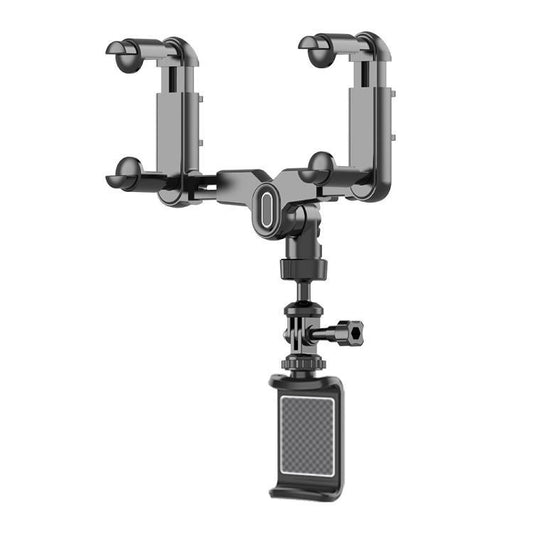 Car Rearview Mirror Bracket Camera Mobile Phone Fixing Base Accessories(With Phone Clip) - Universal Car Holders by buy2fix | Online Shopping UK | buy2fix