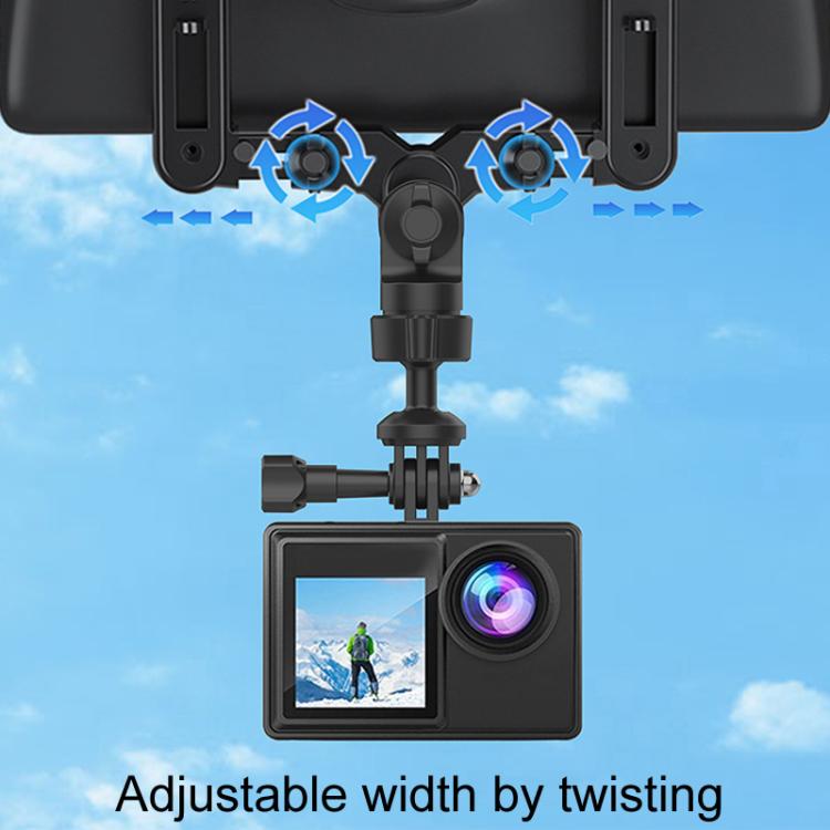 Car Rearview Mirror Bracket Camera Mobile Phone Fixing Base Accessories(With Phone Clip) - Universal Car Holders by buy2fix | Online Shopping UK | buy2fix