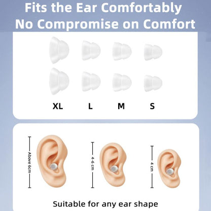 Wireless Invisible Hearing Aid With Digital Display Charging Case & Touch Control Skin Color +White Case - Hearing Aids by buy2fix | Online Shopping UK | buy2fix