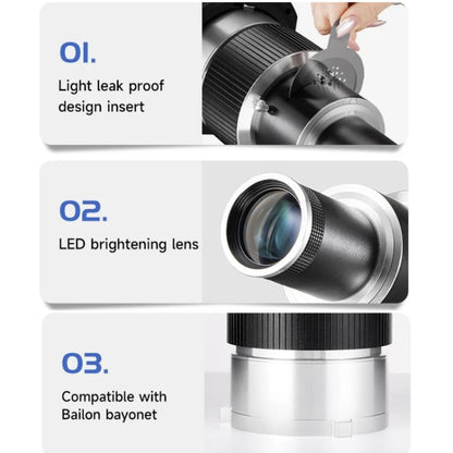 Adjustable Focus DIY Optical Snoot for Bowens Mount Flash Conical Lens Photography Light Modifier 35 Templates Kit - Stand Bracket by buy2fix | Online Shopping UK | buy2fix