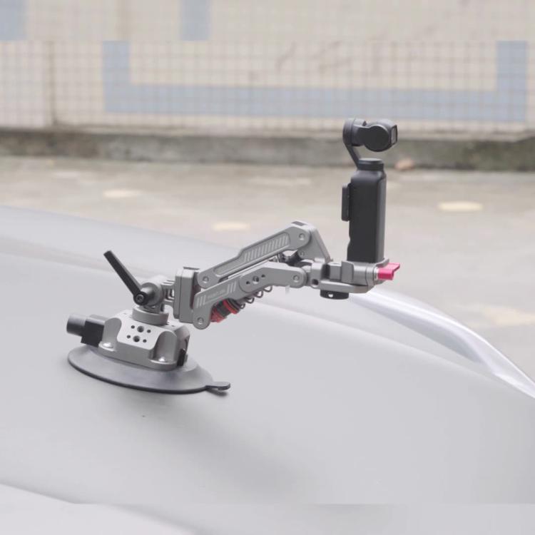 For DJI OSMO POCKET 3 BRDRC Car Suction Cup Expansion Fixed Clip Shock Absorber Bracket(PO3016) - Mount & Holder by BRDRC | Online Shopping UK | buy2fix
