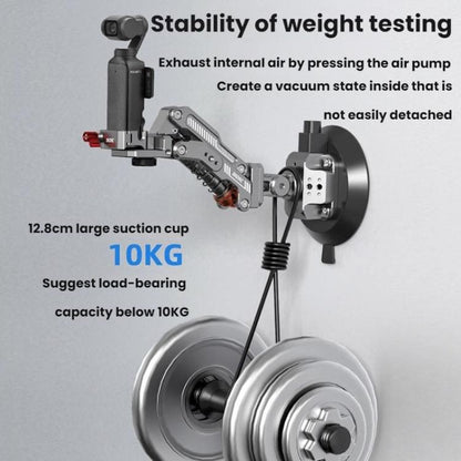 For DJI OSMO POCKET 3 BRDRC Car Suction Cup Expansion Fixed Clip Shock Absorber Bracket(PO3016) - Mount & Holder by BRDRC | Online Shopping UK | buy2fix
