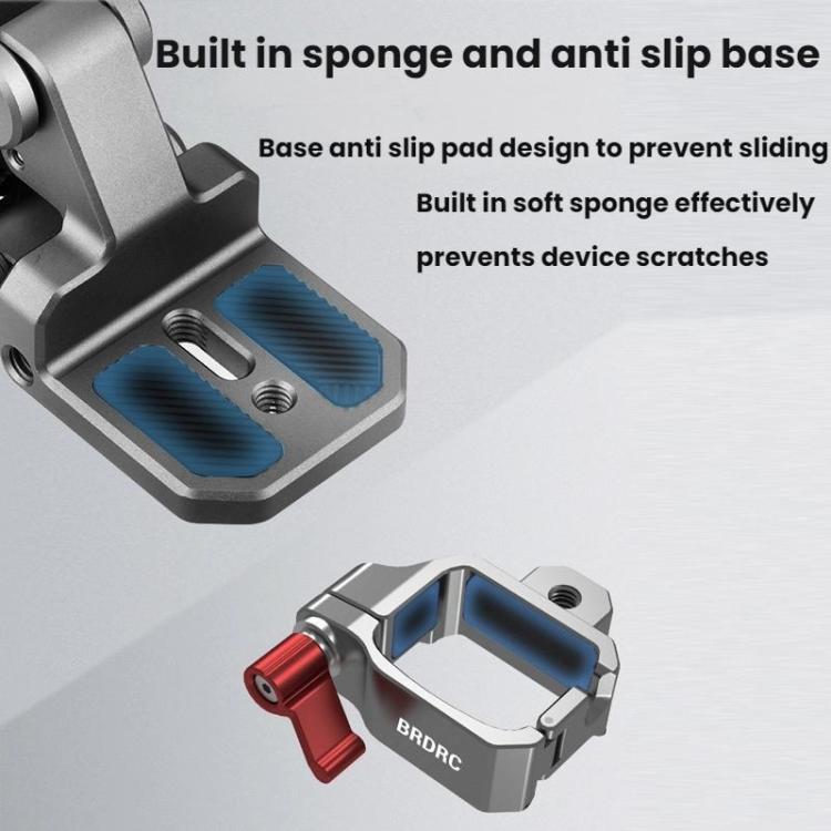 For DJI OSMO POCKET 3 BRDRC Car Suction Cup Expansion Fixed Clip Shock Absorber Bracket(PO3016) - Mount & Holder by BRDRC | Online Shopping UK | buy2fix