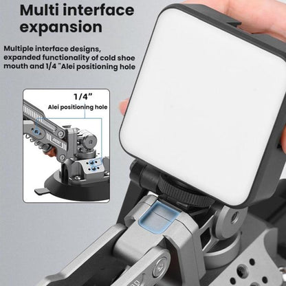 For DJI OSMO POCKET 3 BRDRC Car Suction Cup Expansion Fixed Clip Shock Absorber Bracket(PO3016) - Mount & Holder by BRDRC | Online Shopping UK | buy2fix