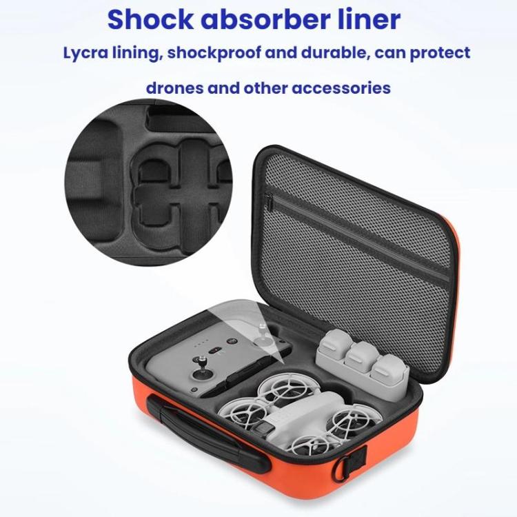 For DJI Neo BRDRC Handheld Drone Protection Storage Bag(Orange) - Cases & Bags by BRDRC | Online Shopping UK | buy2fix