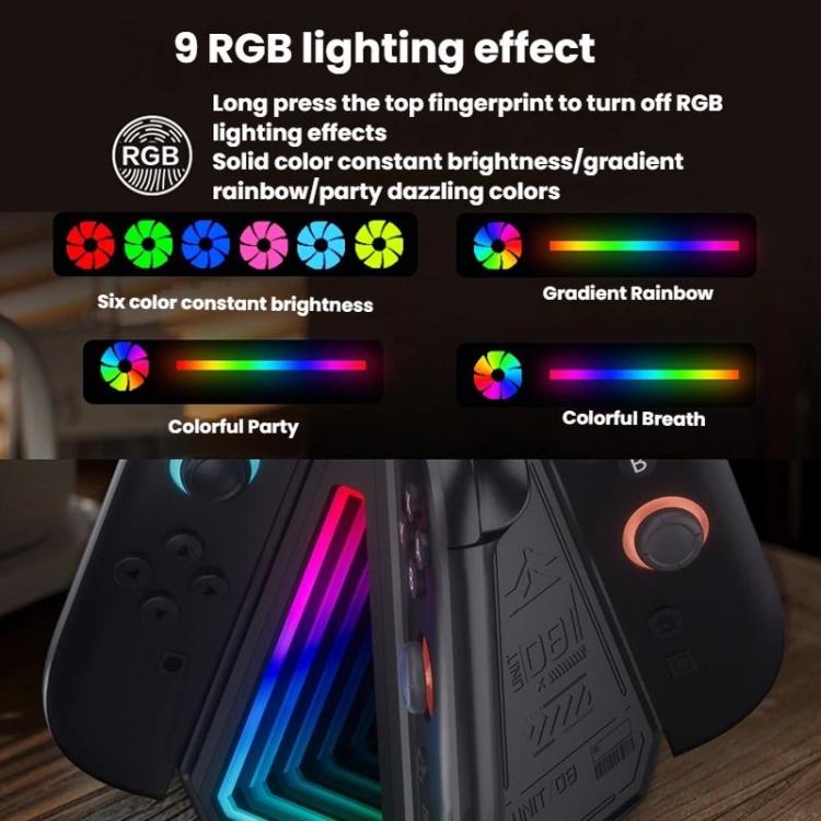 For Nintendo Switch 2 Joy-Con Controllers 4 In 1 Triangular Charging Base With RGB Light(White) - Charger & Power by buy2fix | Online Shopping UK | buy2fix