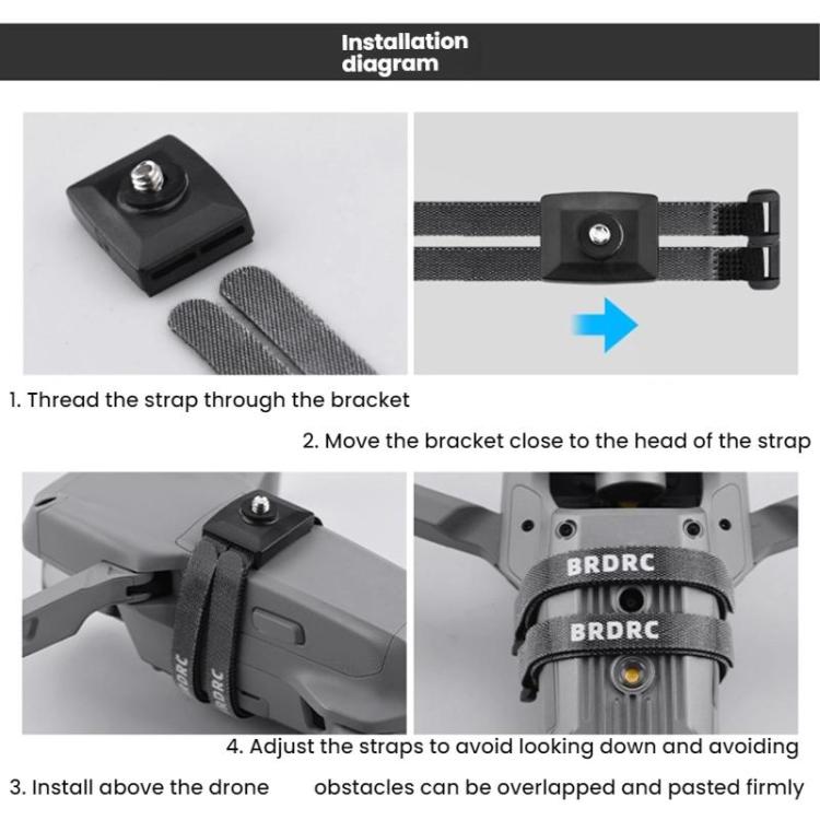For DJI AIR3/MINI 4PRO BRDRC UAV Upload Bracket, Specification: Holder+Adapter - Other by BRDRC | Online Shopping UK | buy2fix