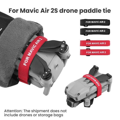 For DJI MAVIC AIR 2 BRDRC Drone Propeller Straps(Red+Black) - Other by BRDRC | Online Shopping UK | buy2fix
