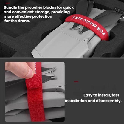 For DJI MAVIC AIR 2 BRDRC Drone Propeller Straps(Red) - Other by BRDRC | Online Shopping UK | buy2fix
