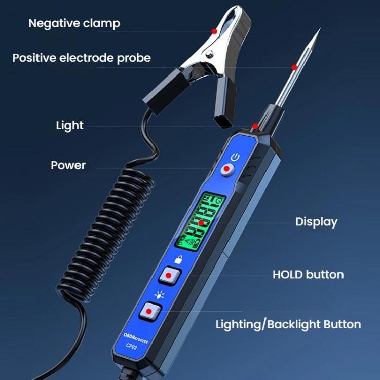 OBDResource 0.8-100V Intelligent Identification Automotive Circuit Tester(CP03) - Electronic Test by OBDResource | Online Shopping UK | buy2fix