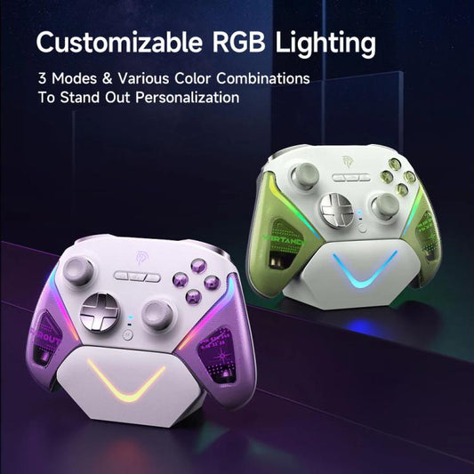 EasySMX D10 Wireless Gaming Controller with Dual-Mode Triggers & TMR Hall Effect Joysticks Charging Dock for PC/Switch/Phone/Steam(Black) - Gamepads by EasySMX | Online Shopping UK | buy2fix