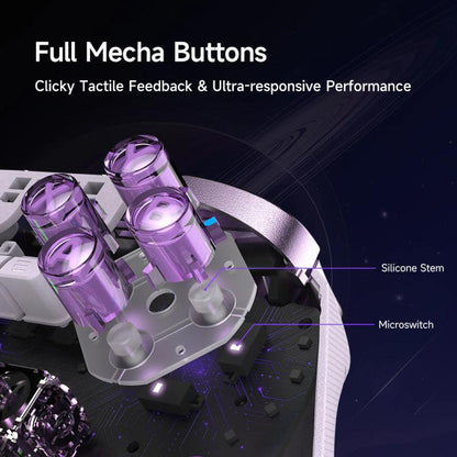 EasySMX D10 Wireless Gaming Controller with Dual-Mode Triggers & TMR Hall Effect Joysticks Charging Dock for PC/Switch/Phone/Steam(Black) - Gamepads by EasySMX | Online Shopping UK | buy2fix