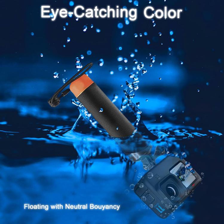 Floating Hand Grip For GoPro/DJI/Insta360 Action Camera Waterproof Buoyant Handle With Anti-Loss Steel Cable - Floating Grip & Ball by buy2fix | Online Shopping UK | buy2fix