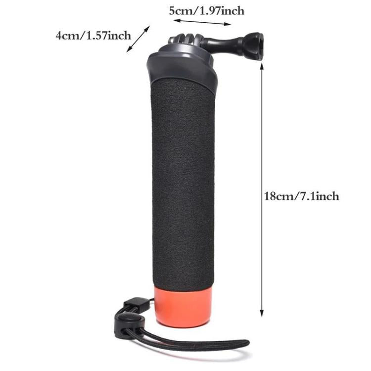 Floating Hand Grip For GoPro/DJI/Insta360 Action Camera Waterproof Buoyant Handle With Anti-Loss Steel Cable - Floating Grip & Ball by buy2fix | Online Shopping UK | buy2fix
