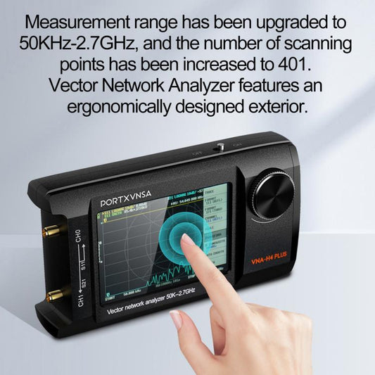 PORTXVNSA VNA-H4 Plus 4 inch IPS Screen Portable Handheld Vector Antenna Analyzer MF HF VHF UHF, Spec: With 32G Memory Card - Other Tester Tool by PORTXVNSA | Online Shopping UK | buy2fix