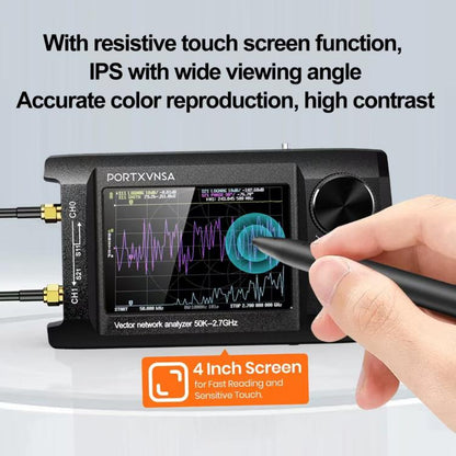 PORTXVNSA VNA-H4 Plus 4 inch IPS Screen Portable Handheld Vector Antenna Analyzer MF HF VHF UHF, Spec: With 32G Memory Card - Other Tester Tool by PORTXVNSA | Online Shopping UK | buy2fix