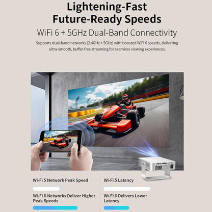 360 Degree Wireless Micro Android Projector(UK Plug) - LED Projector by buy2fix | Online Shopping UK | buy2fix