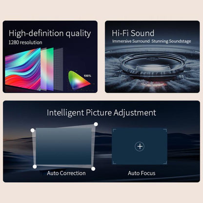 360 Degree Wireless Micro Android Projector(EU Plug) - LED Projector by buy2fix | Online Shopping UK | buy2fix