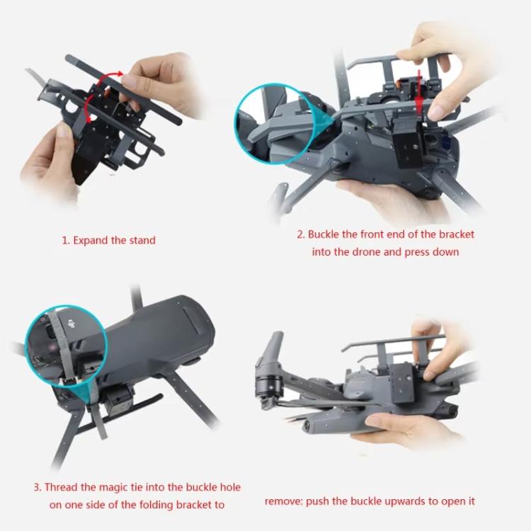 For DJI Mavic 3 Drone YX Airdrop System Rechargeable Thrower Load 500g(Gray) - Others by YX | Online Shopping UK | buy2fix