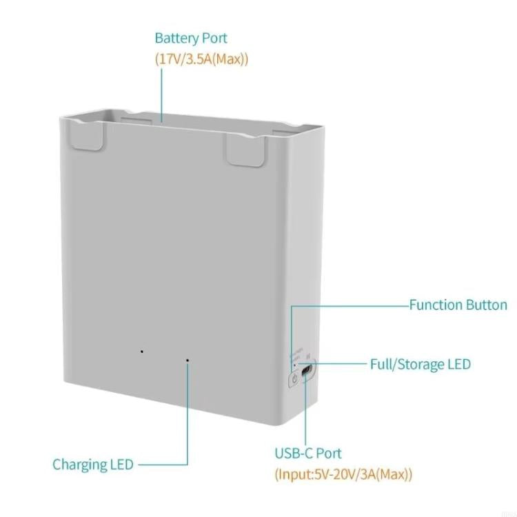 For DJI Avata 2 YX Dual-Channel Battery Charging Hub Smart Maintenance Station(Gray) - Other by YX | Online Shopping UK | buy2fix