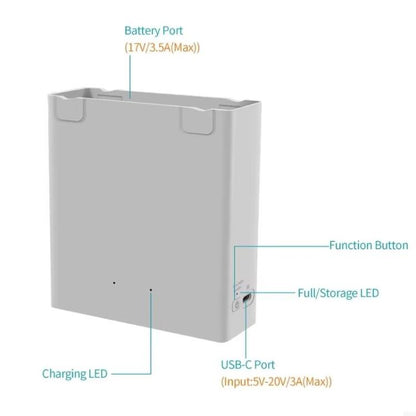 For DJI Avata 2 YX Dual-Channel Battery Charging Hub Smart Maintenance Station(Gray) - Other by YX | Online Shopping UK | buy2fix