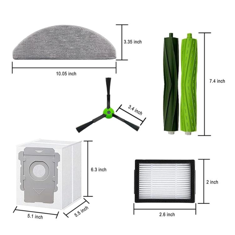 9 in 1 Kit For iRobot Roomba Combo i5 / i5+ / j5 / j5+ Vacuum & Mop Accessories - For iRobot Accessories by buy2fix | Online Shopping UK | buy2fix