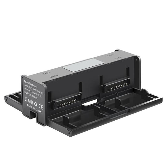 For DJI Mavic Air 2 YX Battery Charger Hub With LCD Display 4-Slot Intelligent Charging Station(Black) - Charger by YX | Online Shopping UK | buy2fix