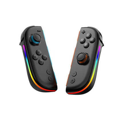 For Nintendo Switch JOY-05 Split Controllers TMR Hall Effect Joysticks, 6-Axis Motion & RGB Lighting(Black) - Gamepads by buy2fix | Online Shopping UK | buy2fix