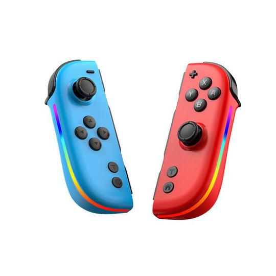 For Nintendo Switch JOY-05 Split Controllers TMR Hall Effect Joysticks, 6-Axis Motion & RGB Lighting(Red Blue)