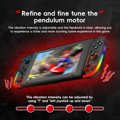 For Nintendo Switch JOY-05 Split Controllers TMR Hall Effect Joysticks, 6-Axis Motion & RGB Lighting(Red Blue) - Gamepads by buy2fix | Online Shopping UK | buy2fix