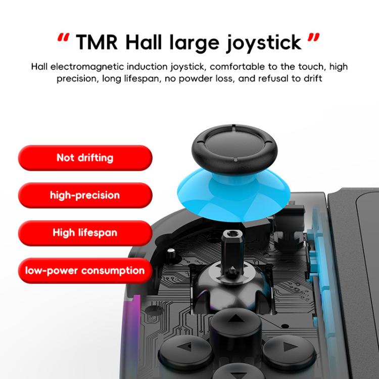 For Nintendo Switch JOY-05 Split Controllers TMR Hall Effect Joysticks, 6-Axis Motion & RGB Lighting(Green Blue) - Gamepads by buy2fix | Online Shopping UK | buy2fix