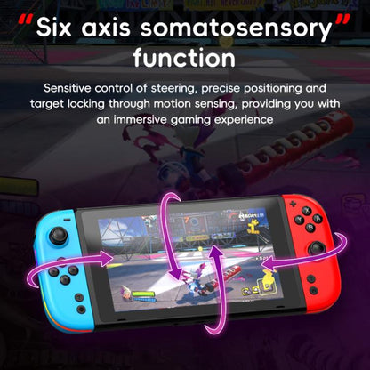 For Nintendo Switch JOY-05 Split Controllers TMR Hall Effect Joysticks, 6-Axis Motion & RGB Lighting(Black) - Gamepads by buy2fix | Online Shopping UK | buy2fix