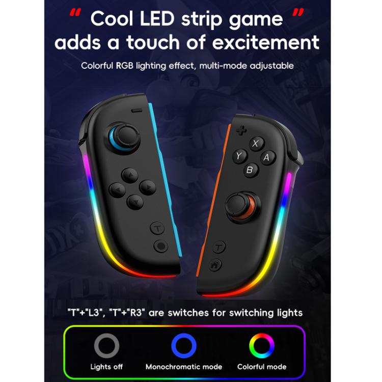 For Nintendo Switch JOY-05 Split Controllers TMR Hall Effect Joysticks, 6-Axis Motion & RGB Lighting(Green Blue) - Gamepads by buy2fix | Online Shopping UK | buy2fix