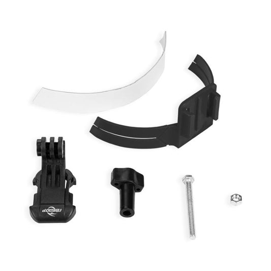 BSDDP Universal Motorcycle Helmet Mount for Action Cameras Fits Curved/Flat Surfaces(Black) - Helmet Mount by BSDDP | Online Shopping UK | buy2fix