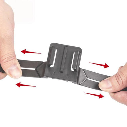 BSDDP Universal Motorcycle Helmet Mount for Action Cameras Fits Curved/Flat Surfaces(Black) - Helmet Mount by BSDDP | Online Shopping UK | buy2fix