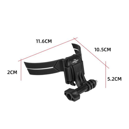 BSDDP Universal Motorcycle Helmet Mount for Action Cameras Fits Curved/Flat Surfaces(Orange) - Helmet Mount by BSDDP | Online Shopping UK | buy2fix