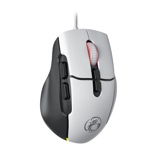 iMICE G800 7 Keys 7200DPI Wired Gaming Silent Mouse With LED Lighting(Black White)