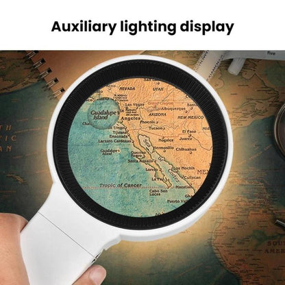 5x 10x Desktop Handheld Magnifying Glass 32 LEDs Soldering Iron Maintenance Workbench(Black) - Repair Platform by buy2fix | Online Shopping UK | buy2fix