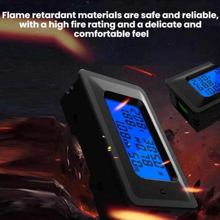Multifunctional Electric Meter AC Digital Voltage Frequency Monitor, Specification: AC 100A 22000W With Transformer - Current & Voltage Tester by buy2fix | Online Shopping UK | buy2fix