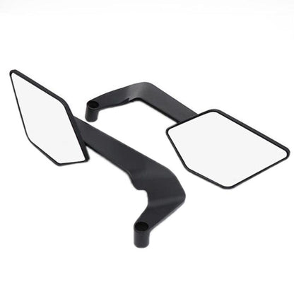 Motorcycle Universal Aluminum Alloy Wind Wing Rearview Mirror, Color: White Mirror - Side Mirrors by buy2fix | Online Shopping UK | buy2fix